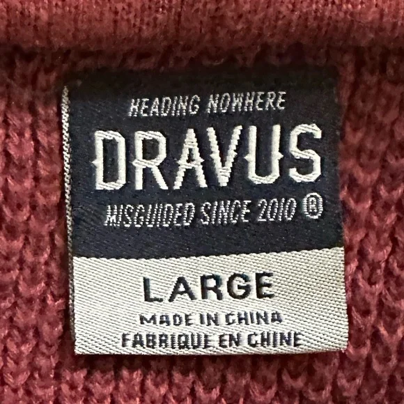Dravus knit pullover hooded sweatshirt l - Picture 8 of 10